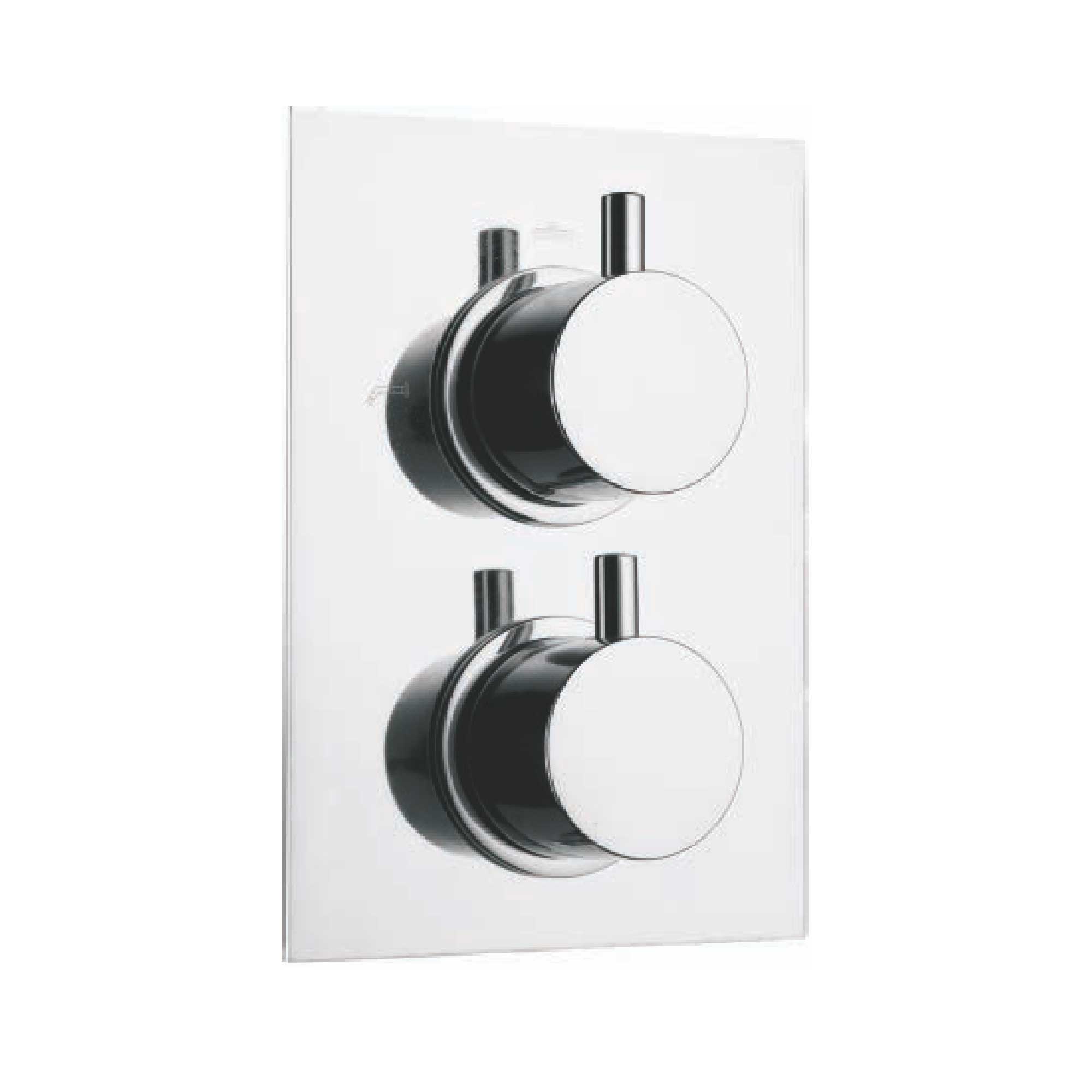 3 Way Thermostatic Diverter With Round  Knob