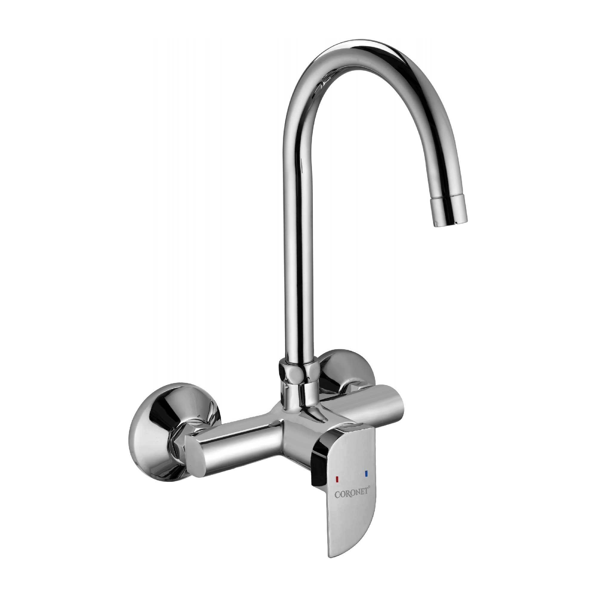 Sink Mixer Wall Mounted With Swivel Spout