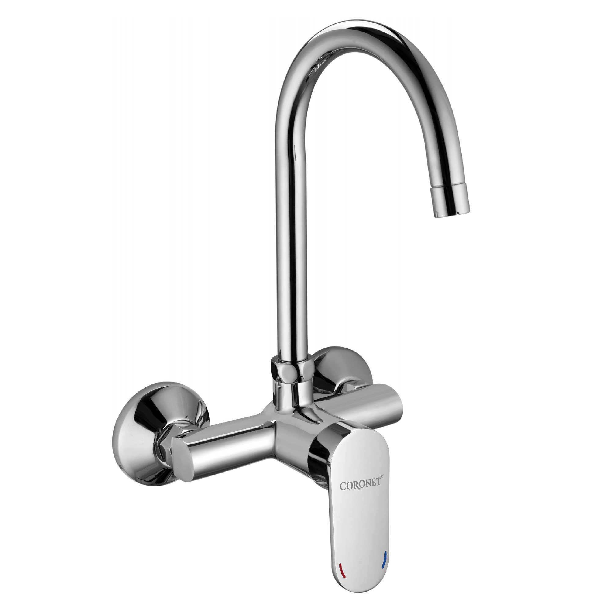 Sink Mixer Wall Mounted  With Swivel Spout