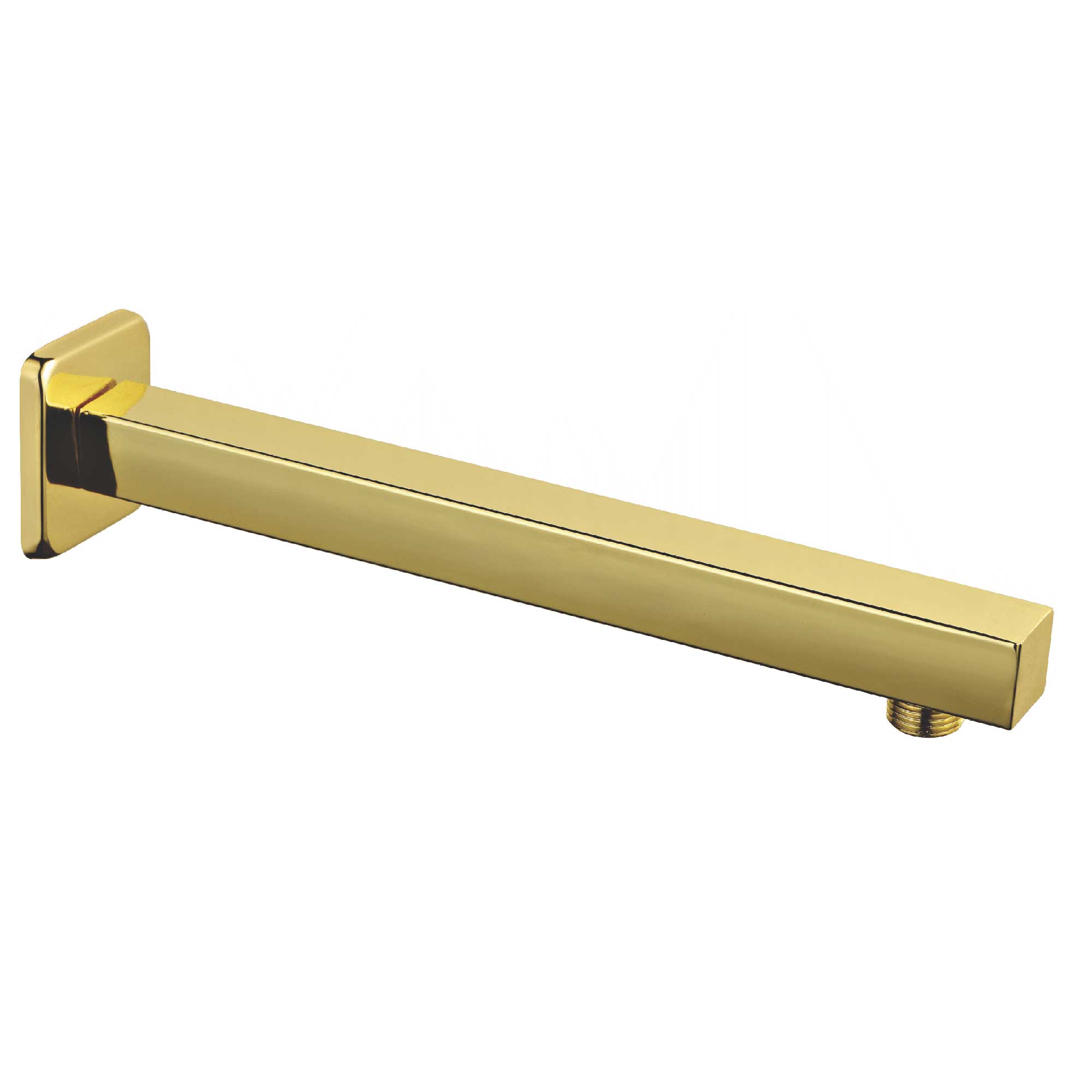 Square Shower Arm (gold) 9"