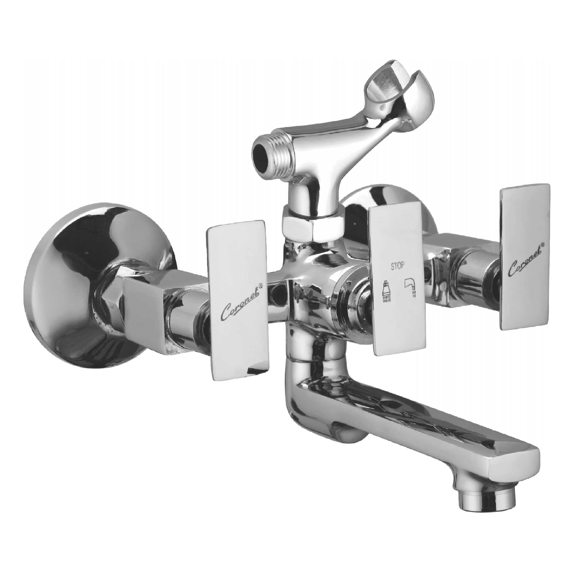 Wall Mixer With Crutch 2 In 1